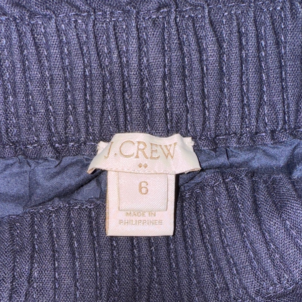 J. Crew Navy Blue Linen Blend Bucket Skirt Size 6 - Picture 2 of 3